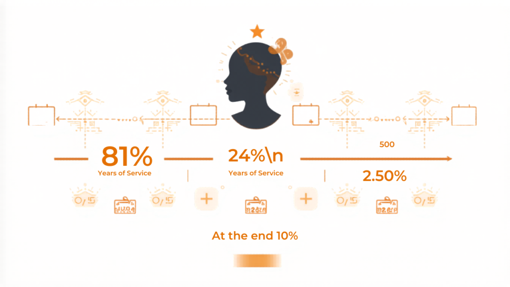 Formule officielle de calcul de la pension CGRAE avec taux d'annuité et années de service