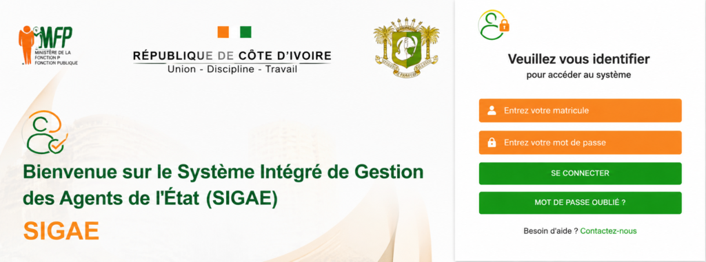 Comment se connecter à son Espace Fonctionnaire SIGFAE : guide pas à pas avec matricule